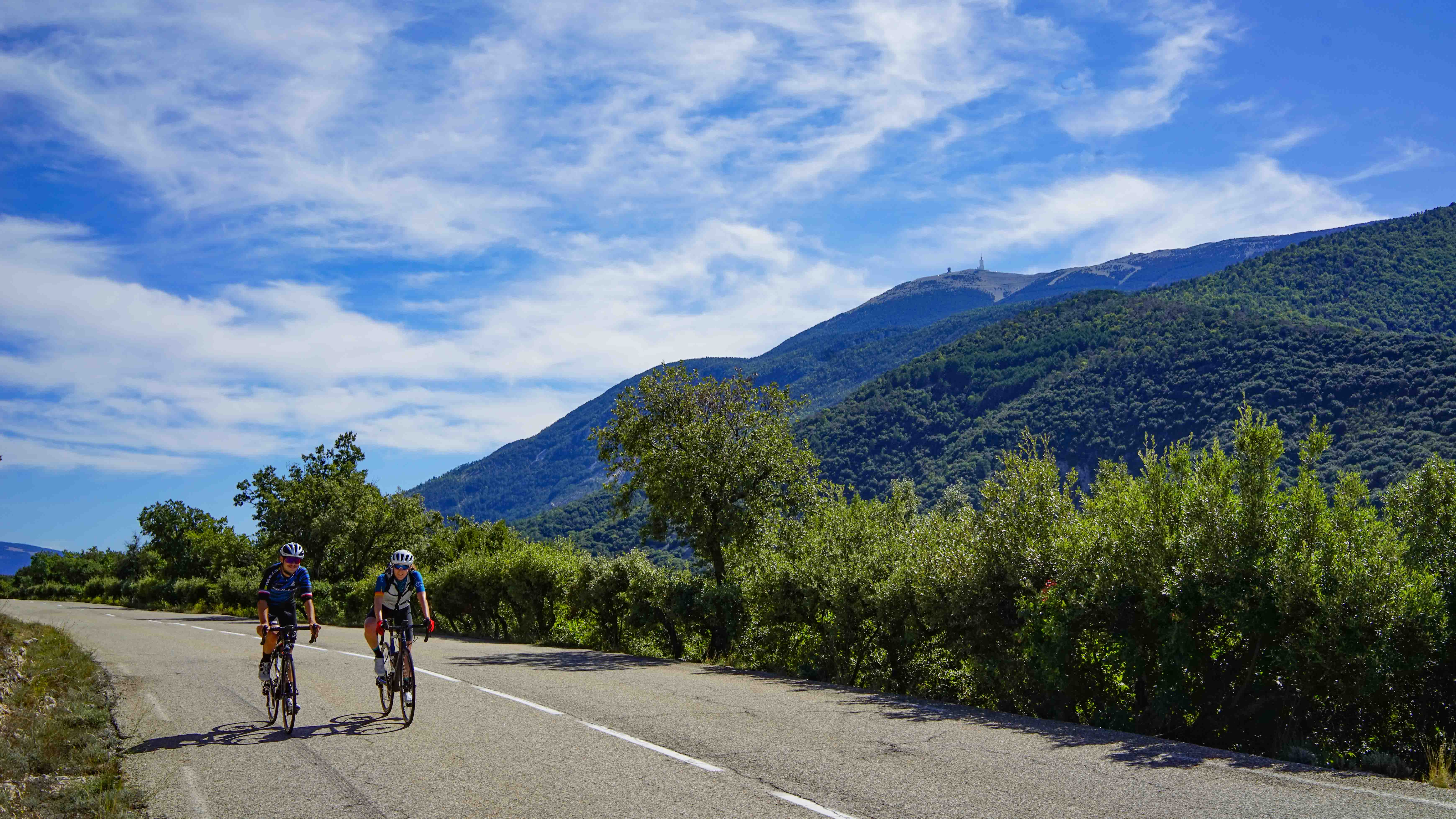 riding lonely roads around Ventoux